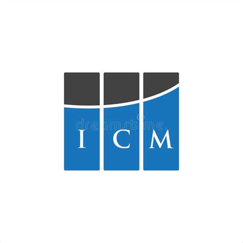 ICM Letter Logo Design on WHITE Background. ICM Creative Initials ...