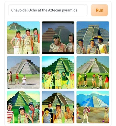 Chavo del Ocho in Aztecan pyramids : weirddalle