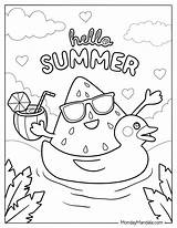 9 Cool Summer Coloring Pages Pdf Png Free Premium 15 Super Cute sketch template