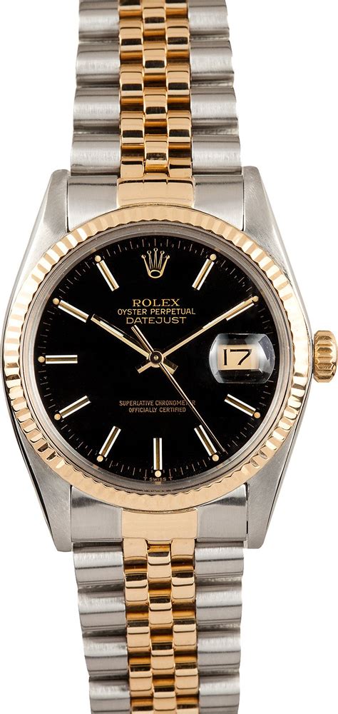 Men's Pre-Owned Rolex Oyster Perpetual DateJust Stainless Steel and ...