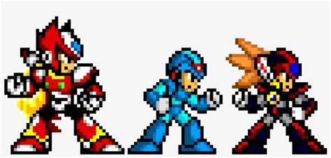 Megaman X Protagonists - Megaman X Pixel Art Transparent PNG - 1060x480 - Free Download on NicePNG