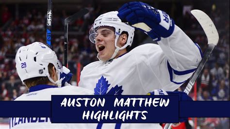 Auston Matthews Highlights / Montage "With That" - YouTube