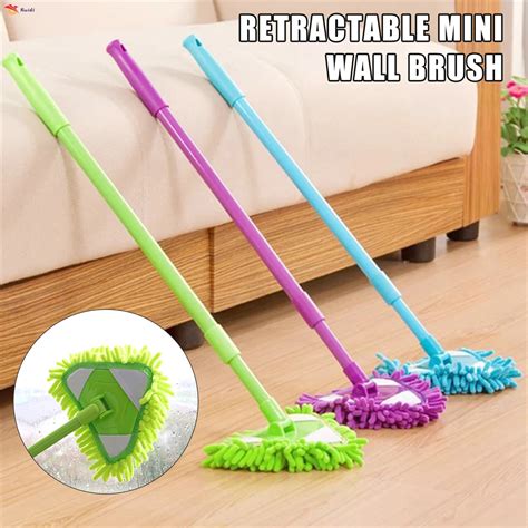 180 Degree Rotatable Adjustable Triangular Cleaning Mop Home Wall ...