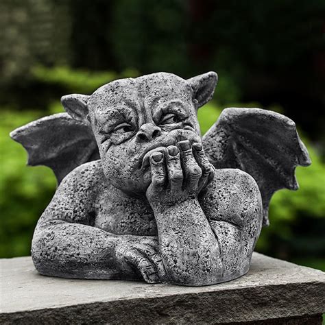 Campania Grumblethorpe Gargoyle Statue - McCumber Fine Gardens