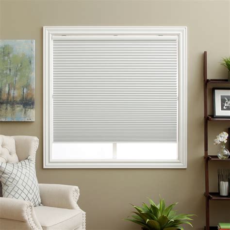 Arlo Blinds White Room Darkening Cordless Cellular Shades (56.5"W x 60 ...