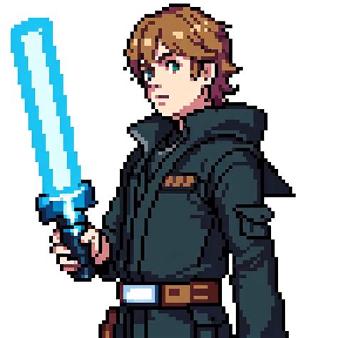 Young Luke Skywalker Pixelart by TastefulAI on DeviantArt