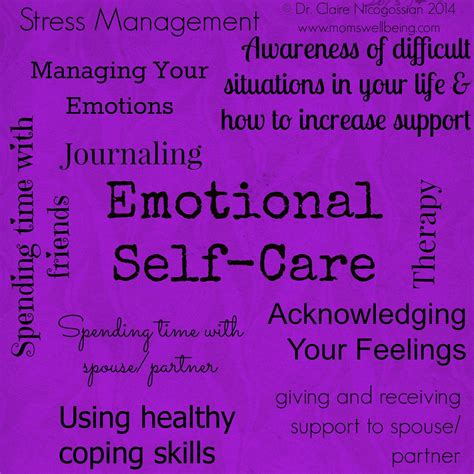 Emotions, Coping skills, Self care