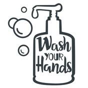 Wash your hands Vinyl Decal Sticker for tumblers walls cars trucks ...