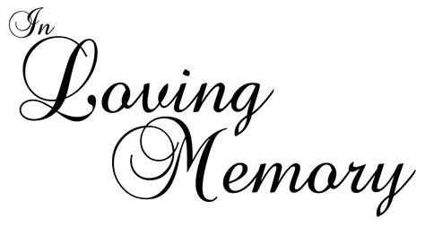 Free Printable In Loving Memory Template - Printable Templates Free