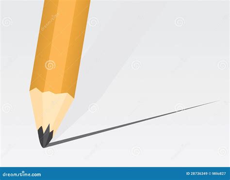 Pencil Tip stock vector. Illustration of point, report - 28736349