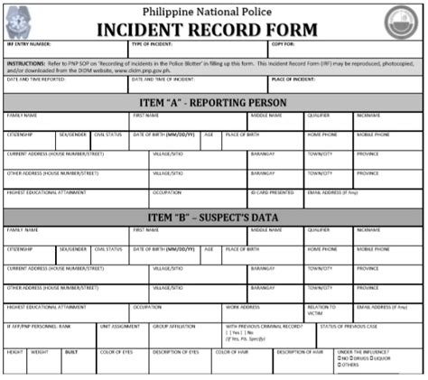 14+ Free Printable Police Report Templates (Word / PDF) - Best Collections