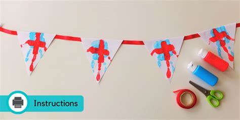 FREE! - Handprint Bunting | British Celebration Decoration Ideas