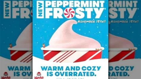 Wendy's New Peppermint Frosty Is Finally On The Menu