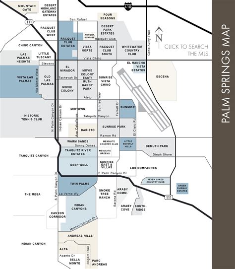 Large Palm Springs Maps for Free Download and Print | High-Resolution ...