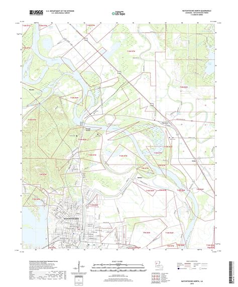 MyTopo Natchitoches North, Louisiana USGS Quad Topo Map