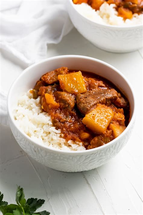 Authentic Cuban Carne con Papas (Beef Stew) - A Sassy Spoon