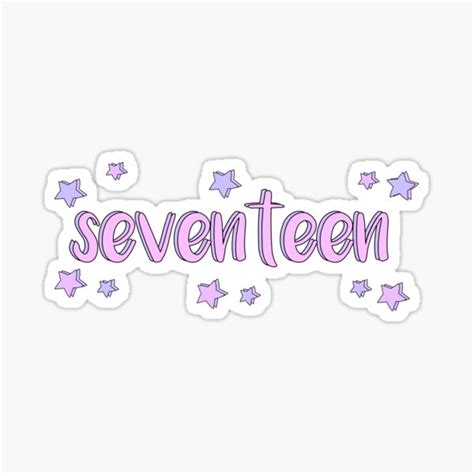 "SEVENTEEN KPOP" Sticker for Sale by shannonpaints | Redbubble