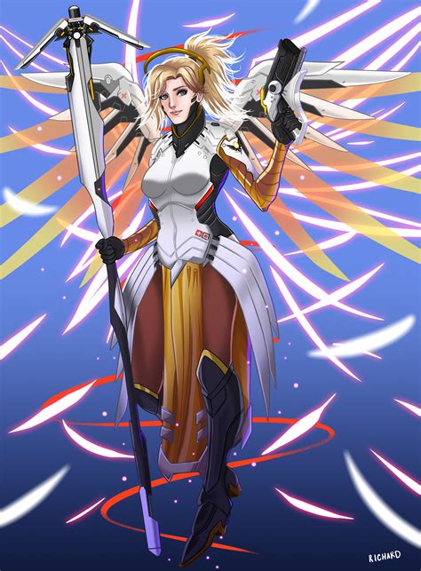 Richard Baron Reyes - Mercy / Overwatch Fan Art