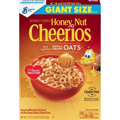 Honey Nut Cheerios Gluten Free Cereal, 27.2 oz Box - Walmart.com - Walmart.com