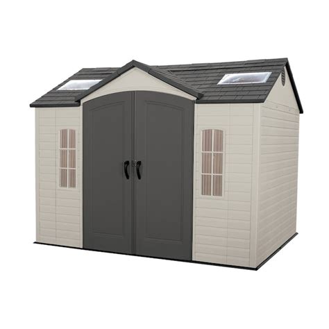 LIFETIME PRODUCTS 10-ft x 8-ft Gable Storage Shed in the Vinyl & Resin ...