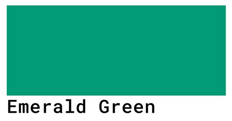 Emerald Green Color Codes - The Hex, RGB and CMYK Values That You Need