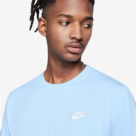 Nike Sportswear Club Tee - Psychic Blue/White - Tops - Mens Clothing