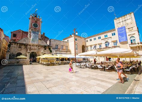 Center of the Old Town of Zadar, Croatia Editorial Image - Image of ...