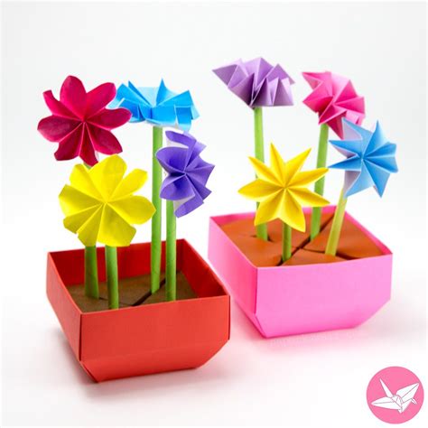 Easy 8 Petal Origami Flower Tutorial - Paper Kawaii