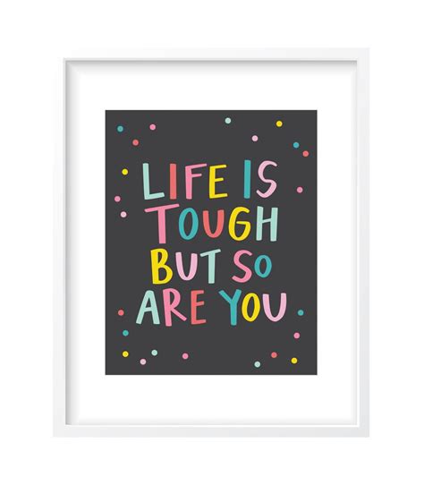 Life is Tough Digital Art Print Instant Download Includes - Etsy