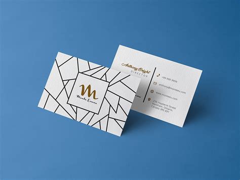 Free Business Card Design Template Mockup