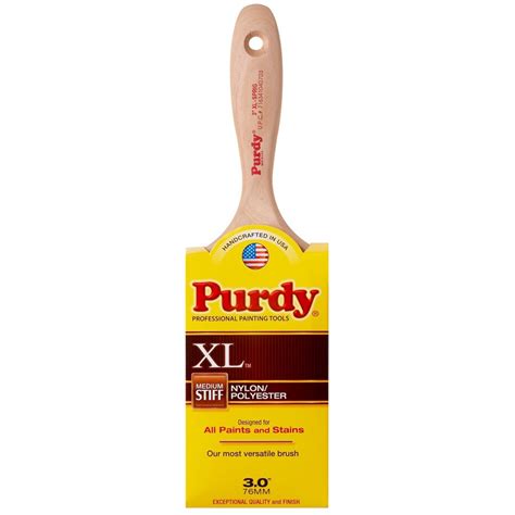 Purdy XL XL Series Nylon- Polyester Blend Flat 3-in Paint Brush at Lowes.com