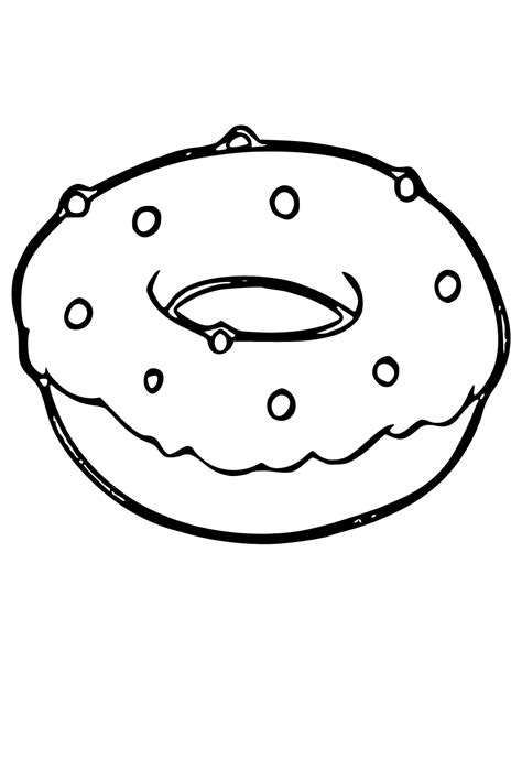 Free Printable Donut Glaze Coloring Page for Adults and Kids - Lystok.com