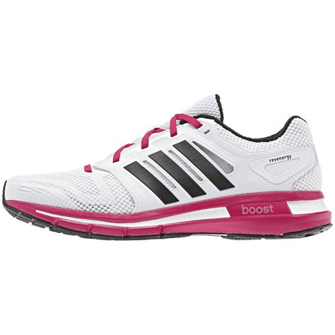 Adidas Womens Revenergy Boost Running Shoes - White/Vivid Berry ...