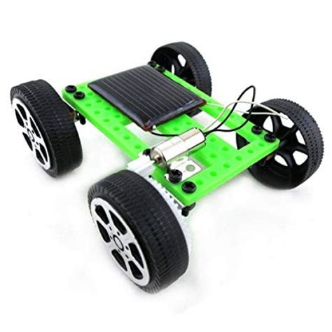 Mini Solar Powered Toy DIY Car Kit Children Educational Gadget