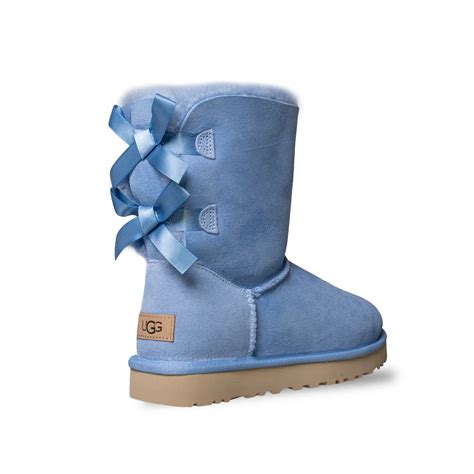 UGG Bailey Bow II Whisper Blue Boots - Women's - MyCozyBoots