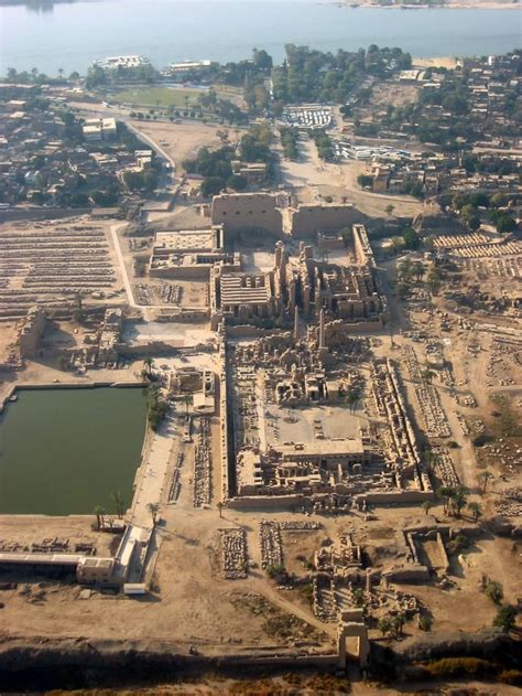 Stunning Aerial View Of The Karnak Temple - MessageToEagle.com