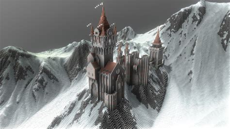 Castle in mountains - 3D model by IN MINE (@in_mine) [7b4acad] - Sketchfab