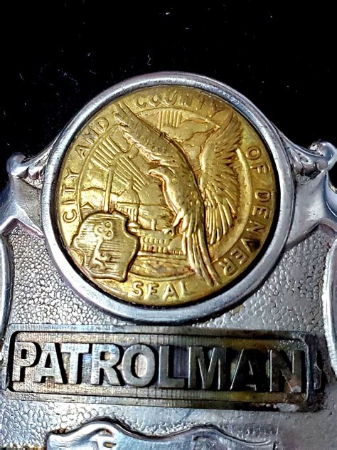 Denver Colorado Police Patrolman # 47 – Circa 1915 - COLLECTORS-BADGES.COM