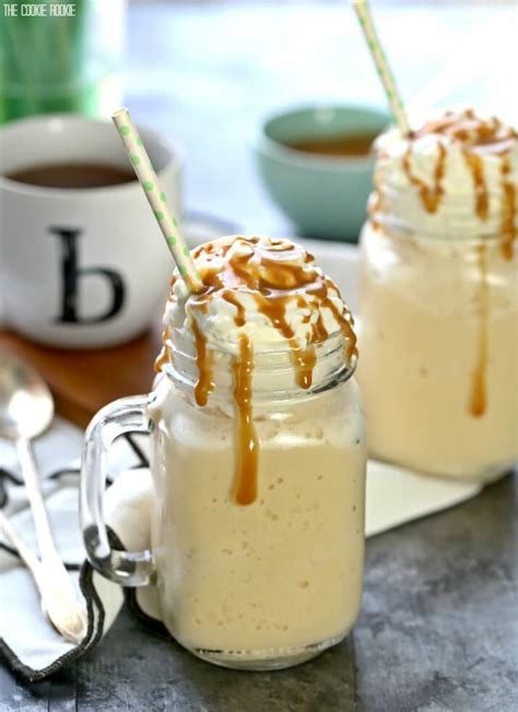 Caramel Frappuccino Recipe (Homemade Caramel Frappe) - The Cookie Rookie®