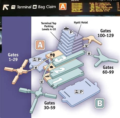 Terminals maps Orlando International Airport MCO