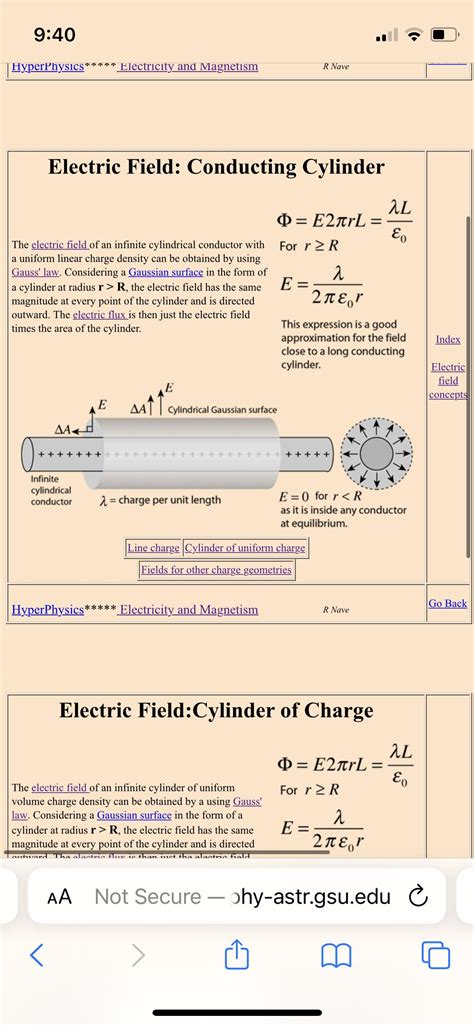 electrostatics - Why is linear charge density used for field of conducting cylinder? - Physics ...