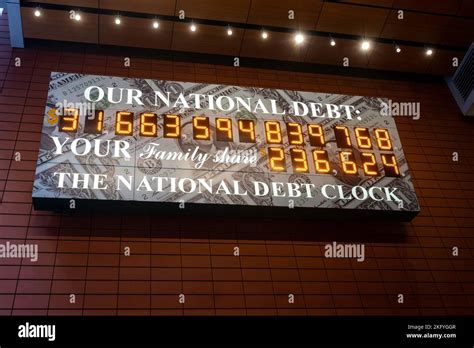 National Debt Clock in Times Square, New York City, USA 2022 Stock ...