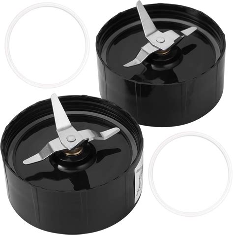 Amazon.com: 2 Cross Blades with 2 Rubber Gaskets QT Replacement Parts Compatible with 250w Magic ...