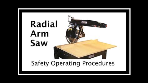 Radial Arm Saw – Safety Operating Procedures - YouTube