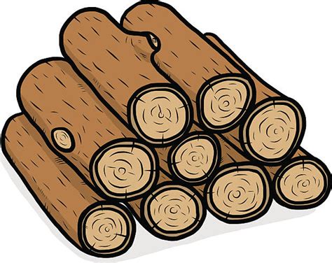 Firewood Pile Clip Art, Vector Images & Illustrations - iStock