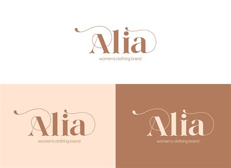 Alia Fashion Logo Branding on Behance