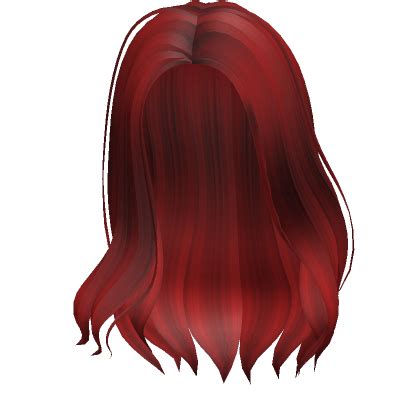 Wavy Popular Girl Red Hair | Roblox Item - Rolimon's