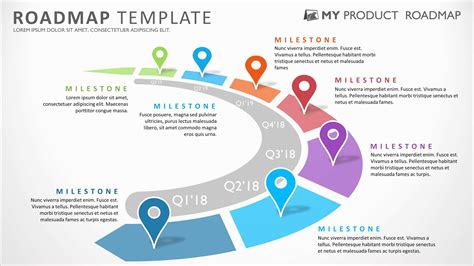 Free Roadmap Template Ppt They Are Perfect To Visualize Your Project Planning,.Printable ...