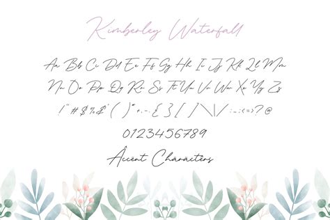 Kimberley Waterfall Modern Monoline Calligraphy Font By Balpirick ...