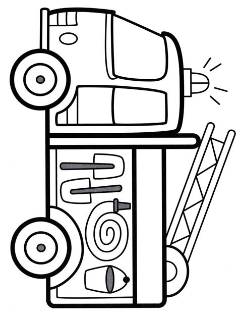 Fire truck coloring pages